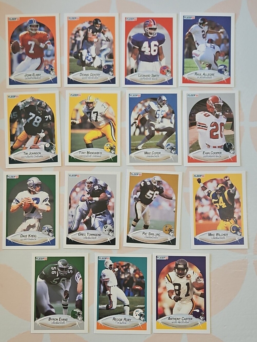 Fleer NFL Football Card Lot - Multi-Team Players